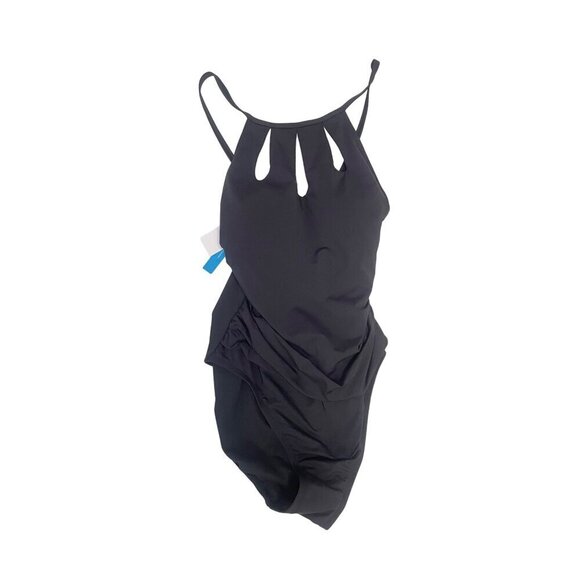 Bleu Rod Beattie Get The Look Hi-Neck Mio One Piece Swimsuit NWT size 8 - Picture 2 of 5